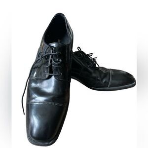 Johnson and Murphy Men’s Shoes Black Leather Classic Size 10